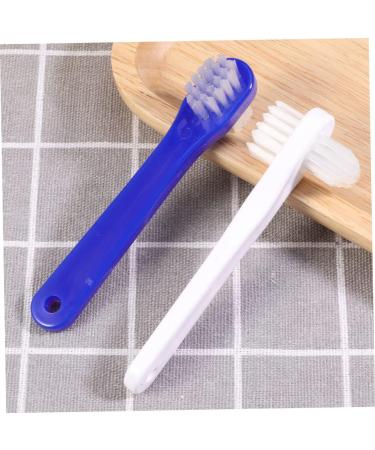 Frcolor Double Head Toothbrush Set - 4 Pack for Prosthesis & Artificial Teeth Cleaning | Dual-Sided Brush for Optimal Oral Care - Buy Online on GoSupps.com