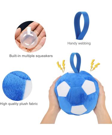 Piang Gouer Interactive Dog Toys - Plush Puzzle Football for Medium & Large Dogs | 7.1in Ball with Belt Band - Buy Online on GoSupps.com