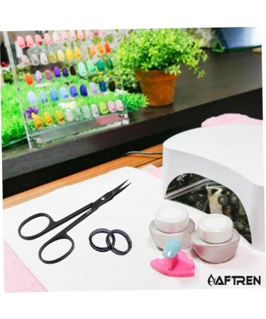 Cuticle Scissors Extra Fine Nail Scissors Professional Stainless Steel Cuticle Cutter for Feet and Nails Cuticle Scissors for Cuticle Remover 3.7 inch Black - Buy Online on GoSupps.com