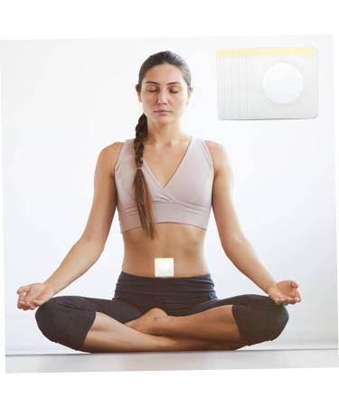 50Pcs Castor Oil Belly Button Patch Self Adhesive Belly Button Patch Breathable Cotton Essential Oil Wraps for Exercise Reading Work - Buy Online on GoSupps.com