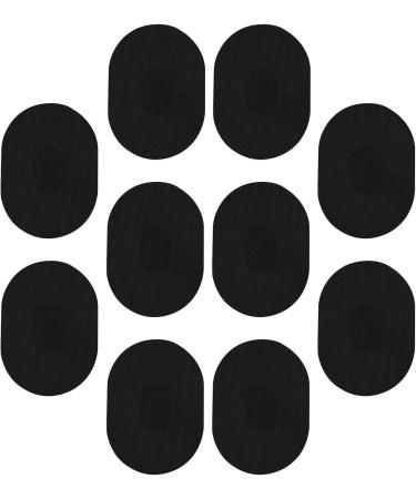 Milageto 10x Sweatproof Sports Stickers - Non-Slip Patches for Fitness Cycling & Climbing - Black Overpatch Tapes - Buy Online on GoSupps.com