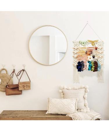 HUHYNN Macrame Claw Clip Organizer - Hair Claws Holder & Display Stand for Women & Girls - Beige - Buy Online on GoSupps.com