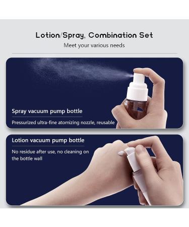 SIGOEI 13 Pack Travel Sub-Bottling Set - TSA Approved Cosmetic Containers for Lotion, Shampoo, Cream, Soap - Vacuum Pump Bottle 13 Pack - Buy Online on GoSupps.com