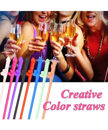 2022 Disposable Straws Rose Gold Bridal Shower Decorations Party Drink Straws Naughty Girl Straws Reusable Straws Pop The Bubbly She is Getting a Hubby Glittering Backdrop (36Pcs) - Buy Online on GoSupps.com