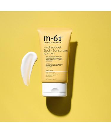 M-61 Hydraboost Body Sunscreen SPF 30 - Broad Spectrum, Hydrating, Firming Algae Extract & Peptide Sunscreen - Buy Online on GoSupps.com