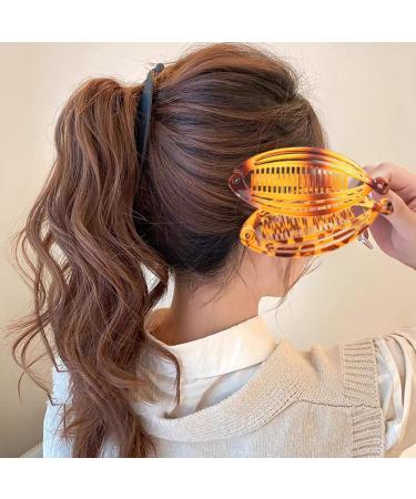 SculptZen 3 Pcs Banana Hair Clip Vintage Fish Shape Clamp Clincher Combs Fishtail Hairpin Long Hair Clips Ponytail Hair Comb Barrettes Hair Accessories for Women Fishtail Hair Clip for Thick Thin Hair - Buy Online on GoSupps.com