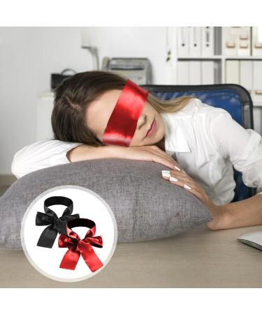 Buy Prasacco Satin Eye Mask - 2 Pieces Soft Blindfold for Sleep & Travel | Breathable Eye Cover for Yoga & Gifts - Buy Online on GoSupps.com
