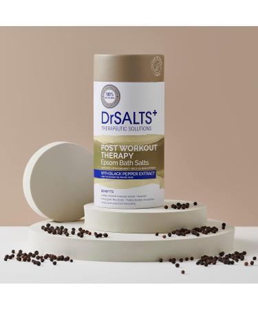 Dr Salts+ 100% Epsom Bath Salts with Black Pepper & Essential Oils | Post Workout Therapy for Muscle Recovery | 750g Pack of 1 - Buy Online on GoSupps.com