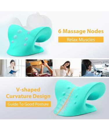 Anzorhal Neckstrecker - Orthopedic Neck Stretcher for Pain Relief | Cervical Traction for Neck Shoulder & Headache Relief (Green) - International Shipping Available - Buy Online on GoSupps.com