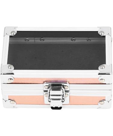 ZJchao Nail Drill Bit Storage Box with Secure Lock Multi Hole Capacity Transparent Flip Cover Durable Construction (Dazzling Gold) - Buy Online on GoSupps.com