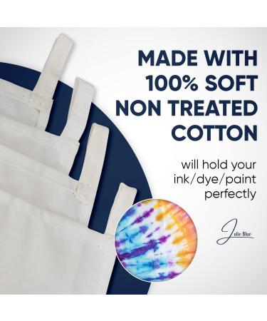 Julie Blue Plain White Tapestry 100% Cotton - DIY Tie Dye Ready - Handmade in USA (58x90 White) - Buy Online on GoSupps.com