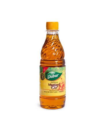Dabur Mustard Oil (500 ml) 16.9 Fl Oz (Pack of 1)