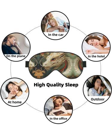 Lovely Dragon Mask - Adjustable Soft Blindfold for Deep Sleep Relaxation Travel & Meditation - Buy Online on GoSupps.com