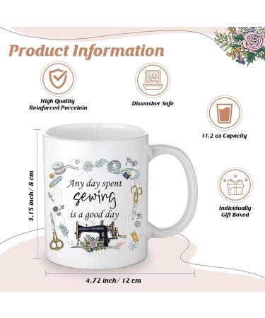 Inbagi Sewing Gift Set for Seamstress Women - Cosmetic Bag, Quilting Coffee Mug, Quilter Keychain - Funny Gifts for Quilters and Sewing Lovers - Buy Online on GoSupps.com