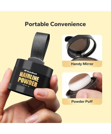 Hairline Powder - Stain-Proof Root Touch-Up for Thinning Hair | Sweatproof Dark Brown Color for Women & Men - Worldwide Shipping - Buy Online on GoSupps.com