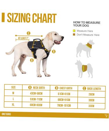 OneTigris CAMELUS Dog Backpack - Tear-Resistant Camping & Hiking Pack for M/L Size Dogs - Lightweight Durable Black - Buy Online on GoSupps.com