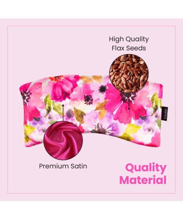 Lindo Weighted Eye Pillow for Relaxing Sleep, Spa, Stress Relief - Pink - Buy Online on GoSupps.com