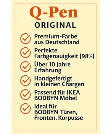 Buy Touch-Up Pen for IKEA BODBYN White - Perfect Color Match for Furniture Repair - Buy Online on GoSupps.com