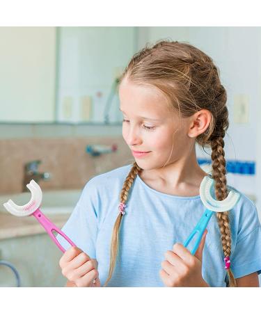 2 Pcs Kids U-Shaped Toothbrush - QPEY Soft Silicone Brush for Cleaning Teeth - Buy Online on GoSupps.com