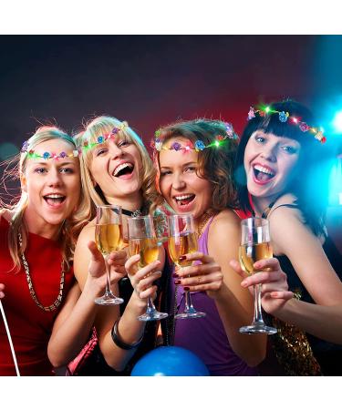 LED Flower Crown Headband - 20 Pcs Luminous Light Up Wreath for Girls, Women - Ideal for Wedding, Festival, Christmas, Halloween Party - Buy Online on GoSupps.com