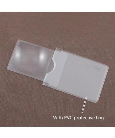 PVC Reading Magnifier Lens Credit Card Size Magnifier Wallets Pocket Lens (300% Magnifier Lens) Magnifying Lens Small Gift - Buy Online on GoSupps.com
