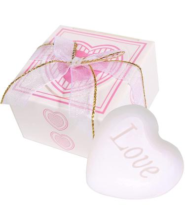 AIXIANG Mini 24 Pack Scented White Heart Shape Soap Favors - Wedding & Baby Shower Guest Keepsake Gifts, Bridal & Housewarming Party Favors, Mother's Day Gift Set - Buy Online on GoSupps.com