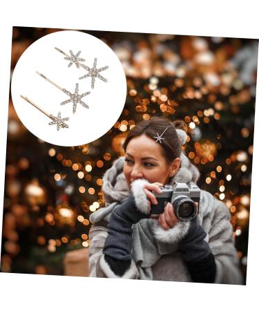 FRCOLOR 3 Sets Star Hairpin Folding Metal Comb Wedding Headpiece for Bride Hair Accessories for Women Hair Barrettes Hair Clip Women Barrette Clip Women's Female Star Rhinestones Korean - Buy Online on GoSupps.com