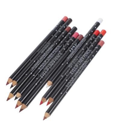minkissy 10Pcs Lip Liner Delineador De Duracion Makeup Lip Liner Line Pencils Shaping Pencil Eye Liner Pencil Make Up