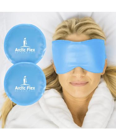 Arctic Flex Cold Eye Mask - Gel Ice Pack for Cool Sleeping Dry Night Treatment - Reusable Hot Spa Therapy for Sleep Skin Puffiness Migraine