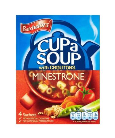 Batchelors Batchelors Minestrone Soup and Croutons (4 per pack - 94g) - Pack of 2