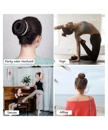 VEGCOO 6-Piece Donut Bun Maker Set - Hair Styling Aid Nylon Hair Ties Cream White - Perfect for Effortless Hairstyles - Buy Online on GoSupps.com