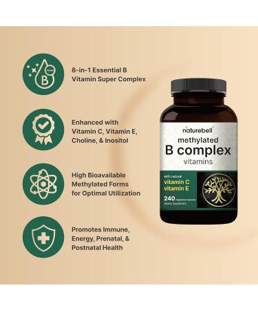 NatureBell Magnesium Glycinate Capsules 500mg & Vitamin B Complex for Women 240 Veggie Capsules Bundle Pack | Chelated & Purified Mineral | Immune Energy & Prenatal Support - Buy Online on GoSupps.com
