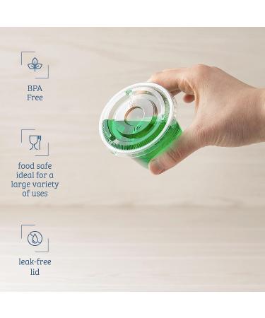 Galashield 5.5 oz Jello Shot Cups with Lids - 50 Sets | Portion & Sauce Cups - Small Plastic Containers - Buy Online on GoSupps.com
