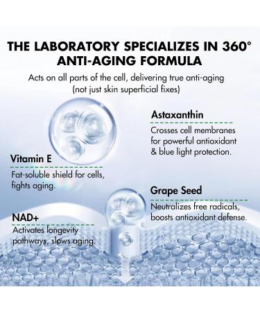 careleaf NAD+ Supplement 300mg, Liposomal NAD Boost with PQQ, Astaxanthin, Folic Acid, Vitamin E, High Purity NAD Supplement for Anti-Aging, Cell Longevity, Energy Metabolism - 60 Capsules - Buy Online on GoSupps.com