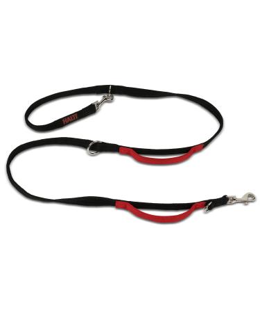 HALTI Control Lead Size Large Black 2m Professional Dog Lead to Stop Pulling on the Lead Perfect for Puppy Walks Easy to Use Double-Ended Dog Training Lead with 2 Handles Single - Buy Online on GoSupps.com