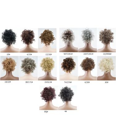 Hair Scrunchies Hair Bun Ladies Fashion Wig Fluffy Curly Hair Bun Short Curly Hair Comb Ball Head Ponytail Hair Extension Synthetic Hair Bun Women Hair Bun (Color : 14) - Buy Online on GoSupps.com