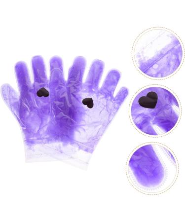 FRCOLOR 1 Pair Hand Wax Set Foot Wax Set Gel spa Gloves Repairing Hand Masks Hand Care Gloves Cracked Hand Gloves Clear moisturizing Gloves Beauty Hand Masks Gel spa Masks Milk Facial mask 25x5.4x0.8cm Violet - Buy Online on GoSupps.com