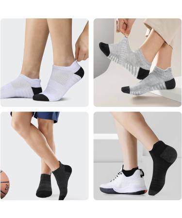 Falary Cotton Sneaker Socks for Men & Women - 8 Pairs Sports Running Socks (Size 39-46) - Short Black Socks for Comfort & Performance - Buy Online on GoSupps.com