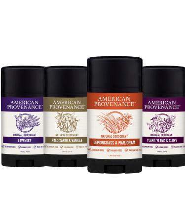 American Provenance Lemongrass & Marjoram Lavender Ylang Ylang & Clove and Palo Santo & Vanilla Deodorant Bundle