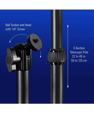 Elgato Master Mount L - Premium Desk Clamp with Extendable Pole | 1/4 inch Thread for Lights, Cameras, Microphones | Ideal for Streaming, Videoconferencing, Studios - Buy Online on GoSupps.com