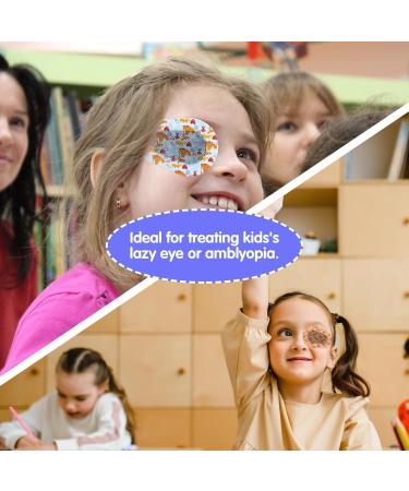 30pcs Cute Adhesive Eye Patches for Kids - Light Blocking & Breathable Bandages for Toddlers - Buy Online on GoSupps.com