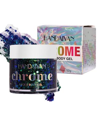 Sequin Gel Highlighting Gel for Body and Hair Shimmer | Girls Longwearing Makeup for Radiant Glow in Crowds for Gathering Traveling Carnival Party Dating Mcbean