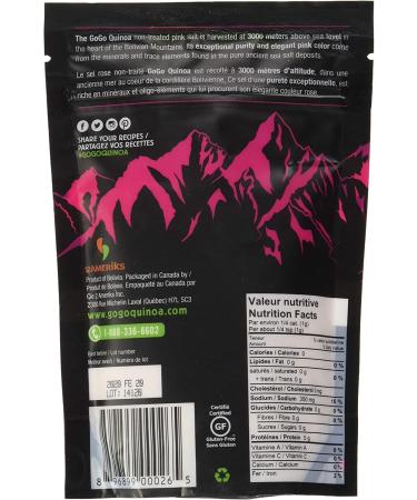 GoGo Quinoa Andean Pink Salt 250g (Pack of 1) - Buy Online on GoSupps.com