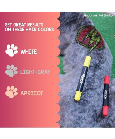 OPAWZ 12pcs Non-Toxic Dog Hair Dye Paint Pens - Washable Pet Hair Color Crayon for Dogs, Cats, Birds and Horses - Buy Online on GoSupps.com
