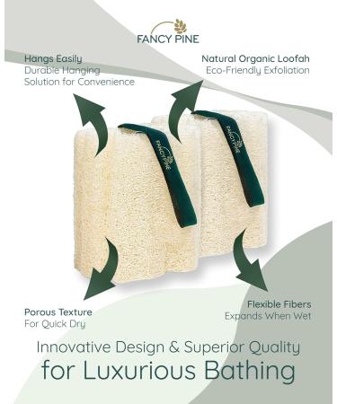 100% Natural Egyptian Luffa Sponge Set for Peeling Skin | Organic Dusch-Luffa Body Sponge for Cellulite & Dry Skin - Buy Online on GoSupps.com