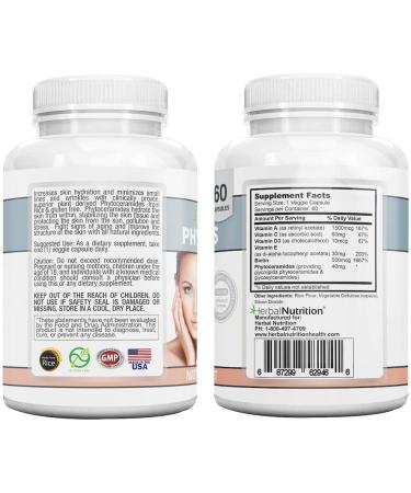 Herbal Nutrition Phytoceramides Rice Based with Biotin Vitamin A C D and E, 4 Bottle Pack 40mg - Buy Online on GoSupps.com