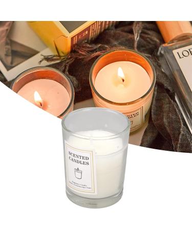 Scented White Soy Wax Candle | Rich Fragrance & Odor Removal | Elegant for Bedroom Office & Bar - International Shipping Available - Buy Online on GoSupps.com