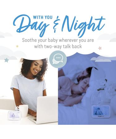 Angelcare AC527 3-in-1 Sensasure Baby Movement Monitor with Video - White - Buy Online on GoSupps.com