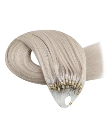 Moresoo Microring Extensions - Real Hair Blonde 50cm #60A Microlink Hair Extensions | Invisible Seamless 1g/s 50g - Buy Online on GoSupps.com