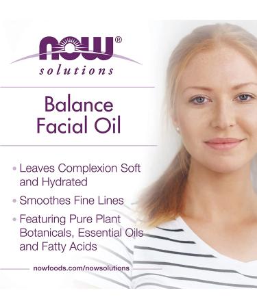 Now Foods Solutions Facial Oil Balancing 1 fl oz - Hydrating & Nourishing Skincare - Buy Online on GoSupps.com